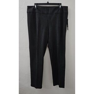 *NEW* New Directions Womens Size XL Short Length Slim Leg Pants Dark Pebble Gray